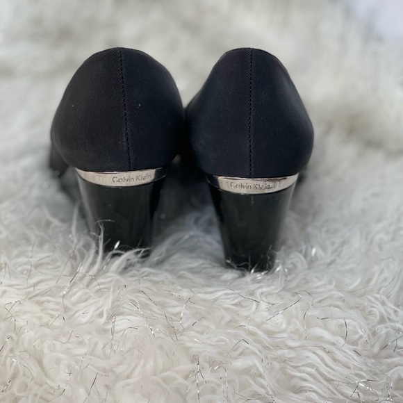 Calvin Klein Pallavi Pointed Toe Wedge Pumps - Picture 3 of 5